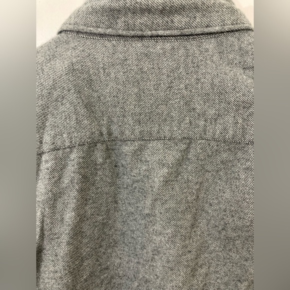 Nwt American Eagle Small button down shirt long sleeve 100% cotton gray - Picture 8 of 11